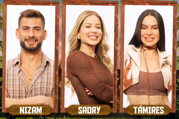 Imagem de Nizam, Saory e Tamires disputam a 5ª roça de A Fazenda 15