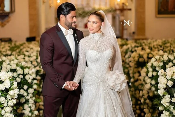 Clique do casamento de Hulk e Camila Ângelo - Metrópoles