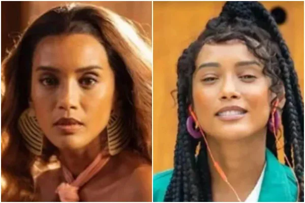 Anitta e Clarice, personagens de Taís Araújo em Cara e Coragem
