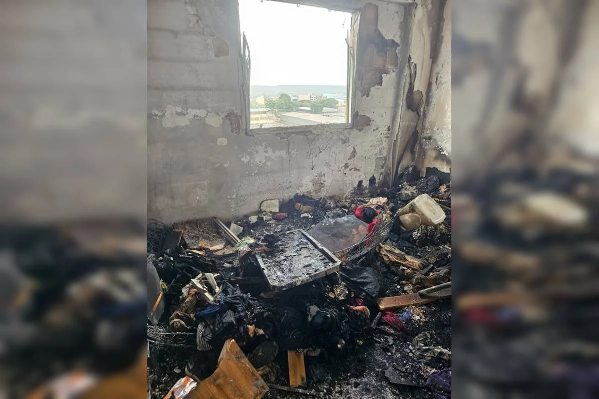 Dona de apartamento destruído por incêndio no DF perde tudo e faz vaquinha