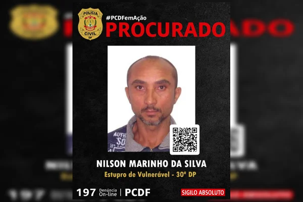 Homem que estuprou e engravidou menina de 14 anos é procurado no DF
