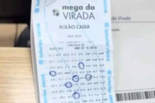 Imagem colorida de jogo da mega da virada - Metrópoles