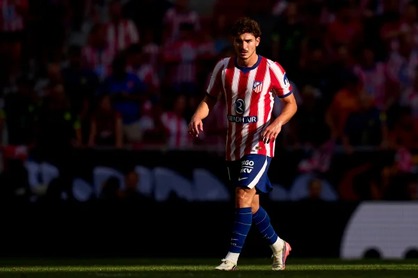 Julián Álvarez em jogo pelo Atlético de Madrid