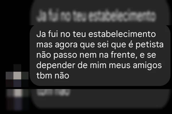 Dona de restaurante no DF declara voto em Lula e sofre boicote: “Que feche” - destaque galeria Dona de restaurante no DF declara voto em Lula e sofre boicote: “Que feche” - destaque galeria