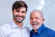 Pedro Rousseff com o presidente Lula