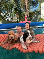 Joyce Kitamura, influenciadora, e seu marido Victor Silva