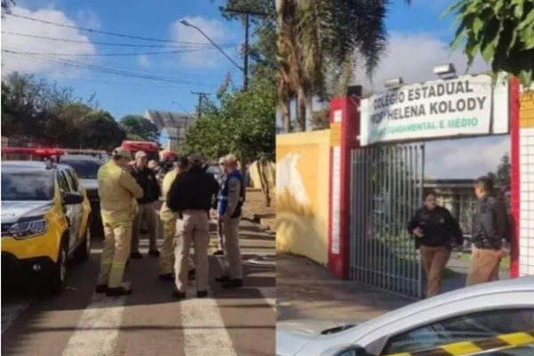 colegio cambe parana é alvo de ataque - Metrópoles