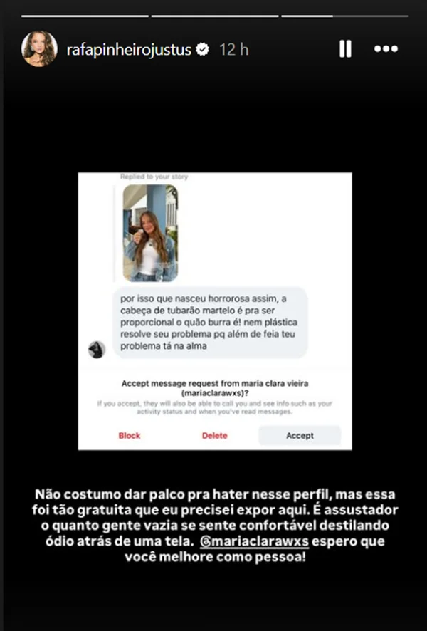 Rafa Justus é atacada após votar pela primeira vez e rebate: “Assustador” - destaque galeria Rafa Justus é atacada após votar pela primeira vez e rebate: “Assustador” - destaque galeria