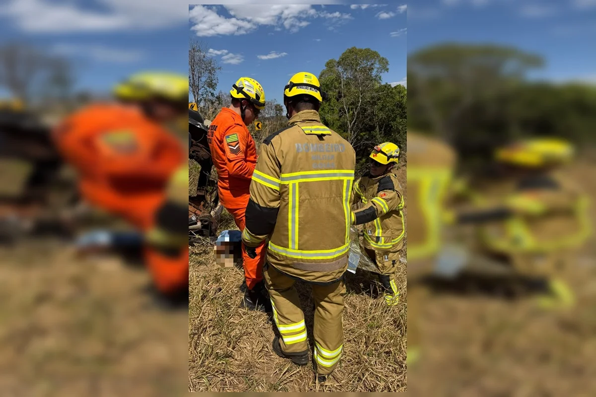Acidente em Pirenópolis: Capotamento de Caminhão Deixa um Morto e Quatro Feridos
