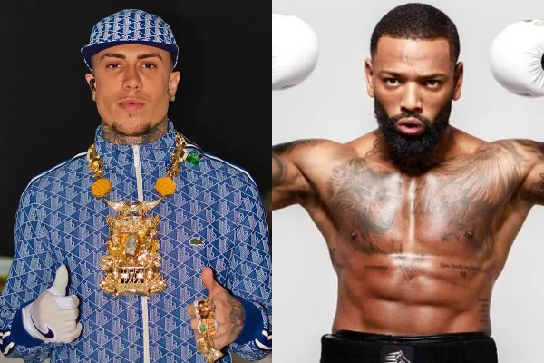Montagem com fotos coloridas de MC Daniel e Nego do Borel - Metrópoles