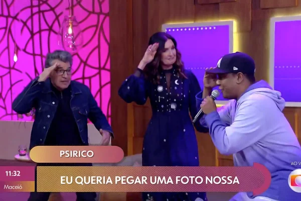 Paulo Betti e Fátima Bernardes dançam a música Sigilinho com o cantor Márcio Victor, do Psirico