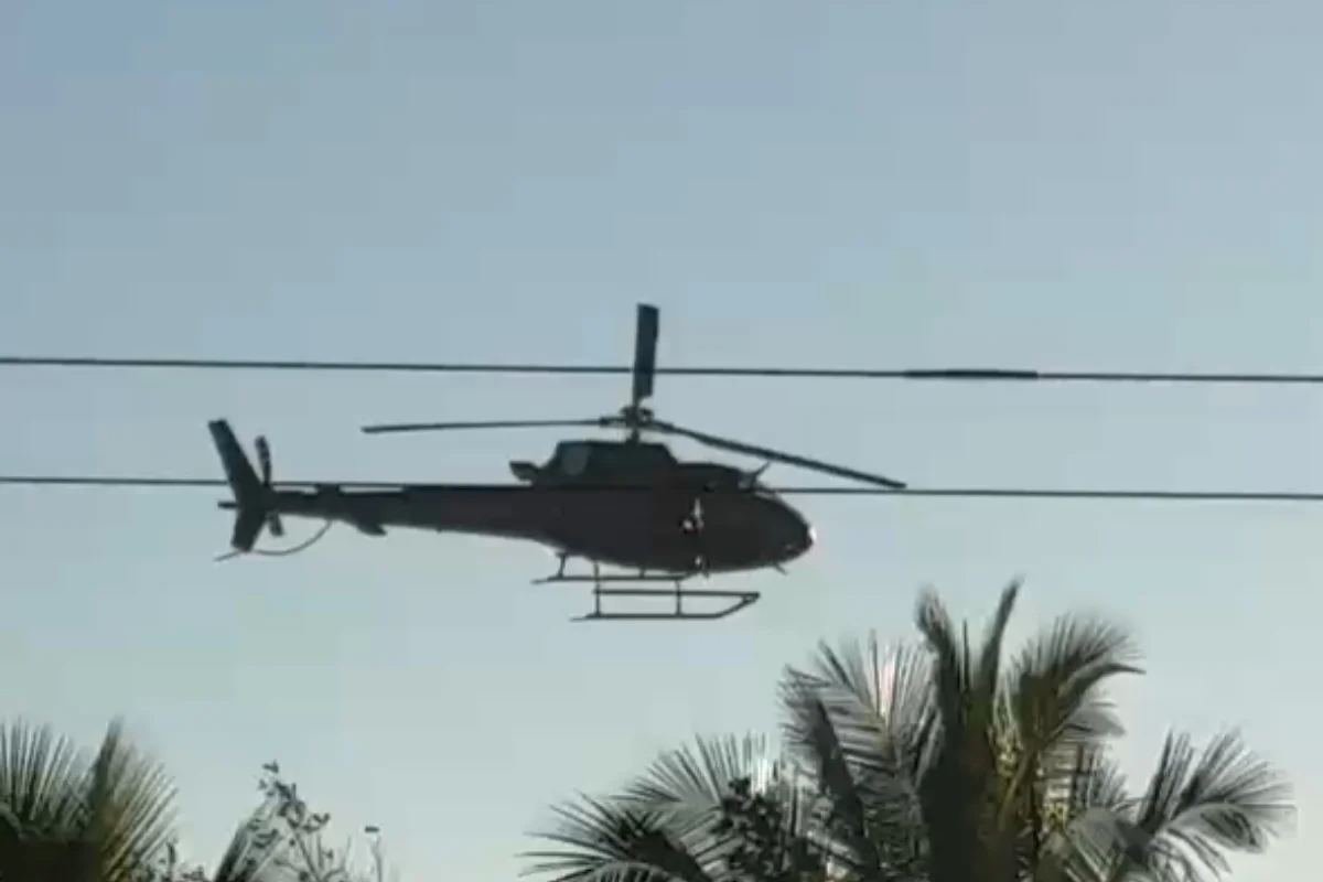 Operação utilizou helicópteros e drones para localizar alvos em zona de mata Operação utilizou helicópteros e drones para localizar alvos em zona de mata
