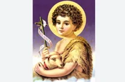 "Santinho" com a imagem de São João "Santinho" com a imagem de São João