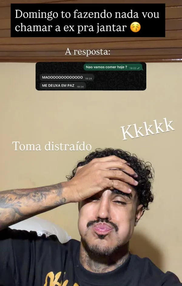 MC Livinho chama ex para jantar e leva invertida: “Toma, distraído” - destaque galeria