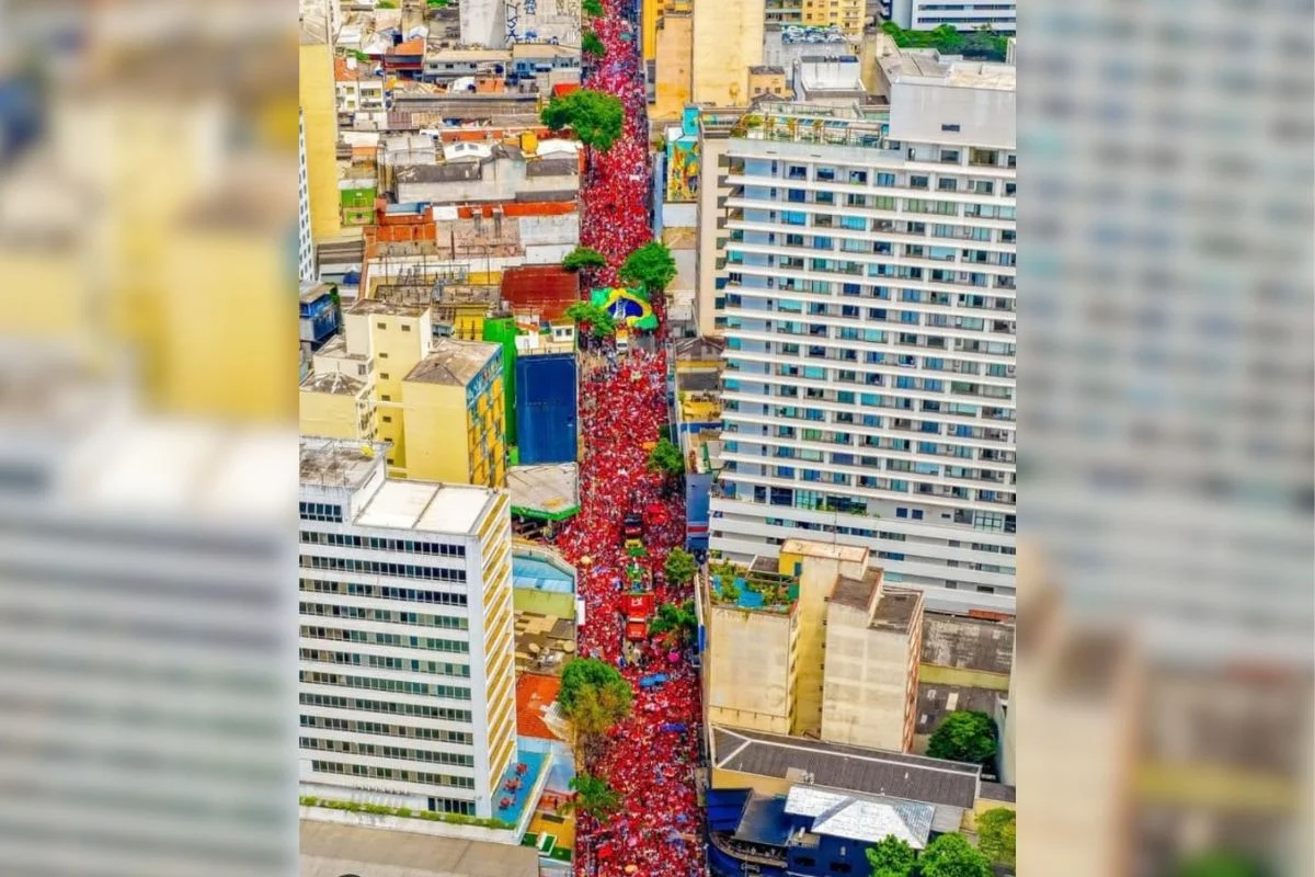 Ato petista na rua Augusta