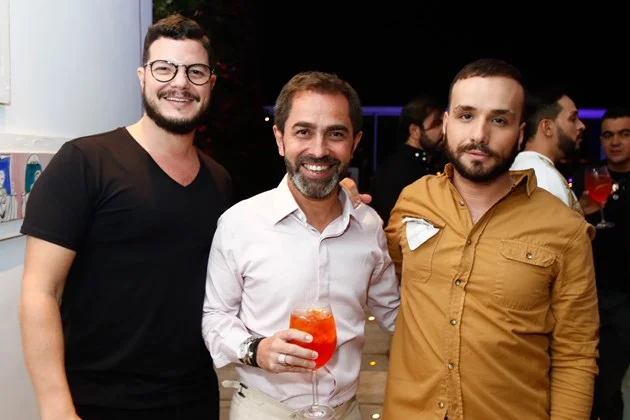 Rogério Midlej, César Serra e Marcus Barozzi Rogério Midlej, César Serra e Marcus Barozzi