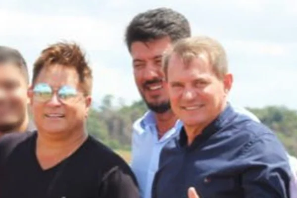 imagem colorida de leonardo, anacleto e fernando gorgen em querência
