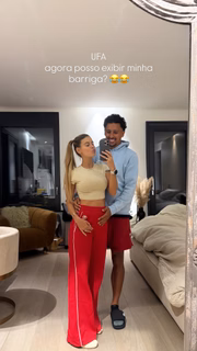 Carol Cabrino e Marquinhos anunciam gravidez 