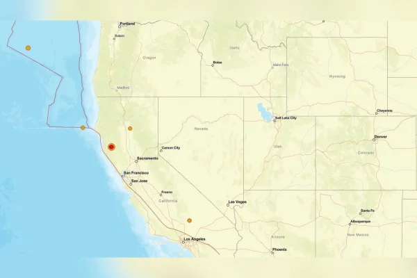 Imagem colorida, Terremoto de magnitude 5,6 atinge o norte da Califórnia, diz USGS - Metrópoles