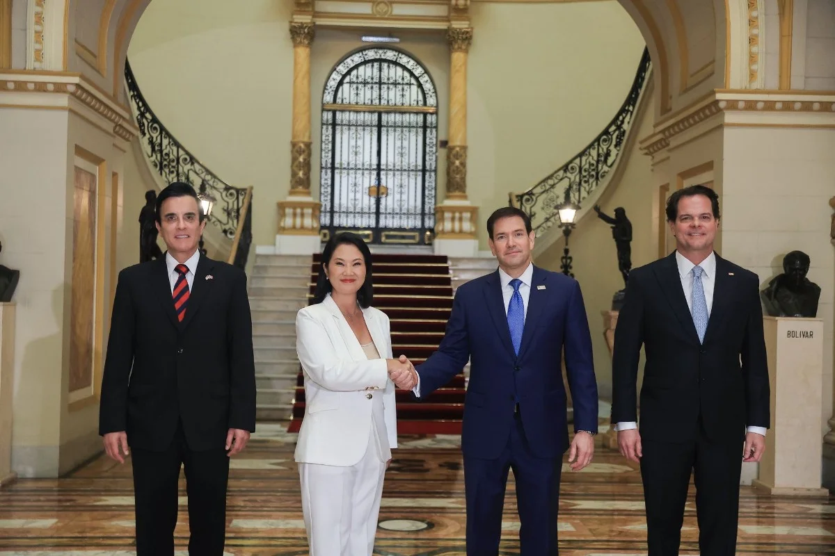 Keiko Fujimori e Marco Rubio Keiko Fujimori e Marco Rubio