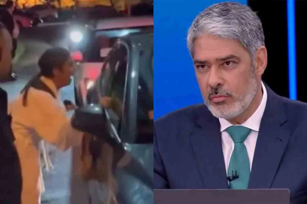 Print de vídeo de Ivete Sangalo e William Bonner no Jornal Nacional