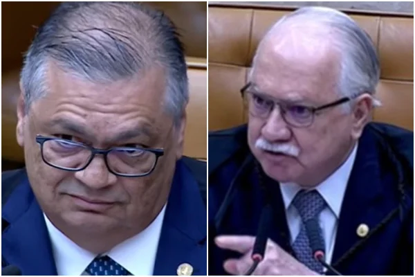 Ministro Flávio Dino e presidente do STF Edson Fachin