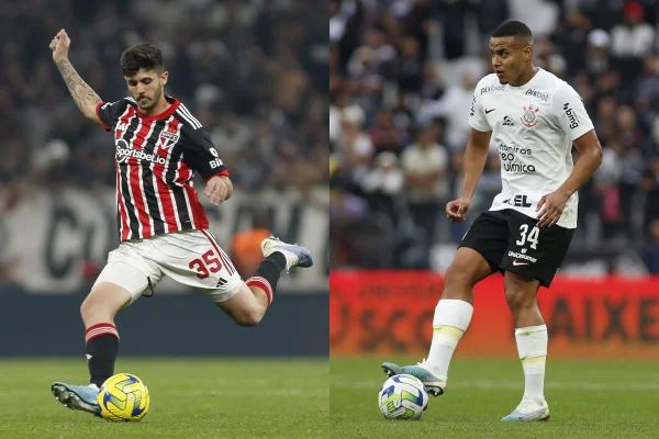 Beraldo, do São Paulo, e Murillo, do Corinthians - Metrópoles