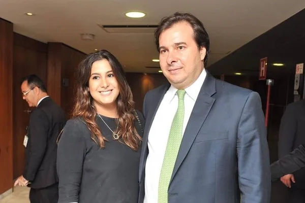 Rodrigo Maia e a filha, Ana Luiza Maia