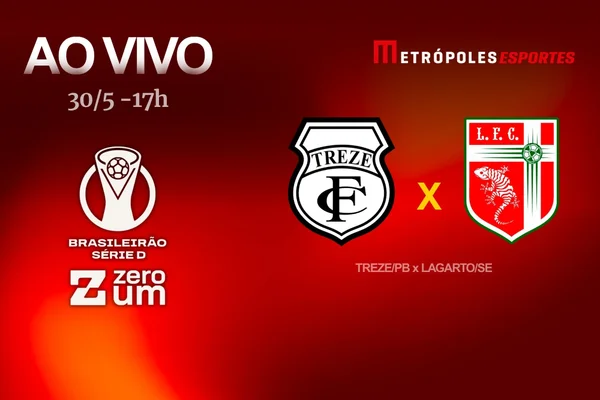 Série D ZeroUm: Metrópoles transmite Treze-PB x Lagarto-SE ao vivo