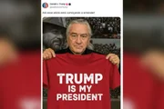 Imagem gerada por IA mostra Robert De Niro com camisa pró-Trump