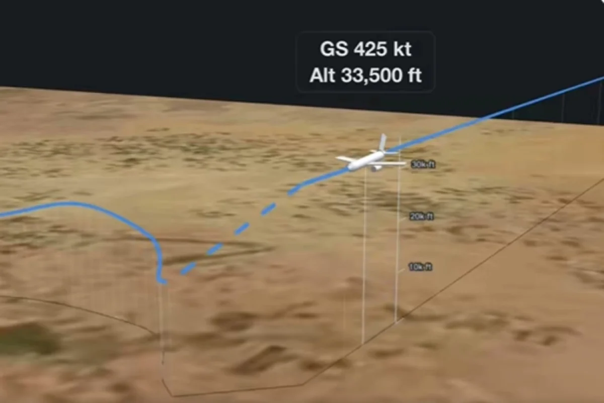 Trajeto mostra momento em que avião com piloto esfaqueado perde altitude