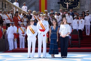 Princesa Leonor, rei Felipe VI, rainha Letizia e a infanta Sofia