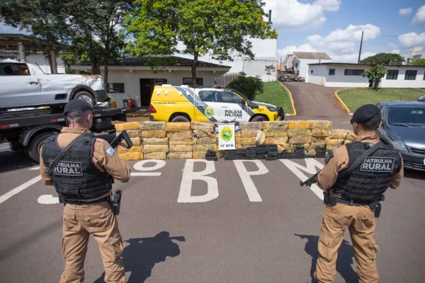 Volume apreensões drogas Paraná