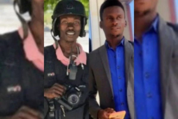 foto colorida de homens haitianos