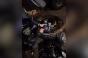 Drogas apreendidas dentro de pneu de caminhão