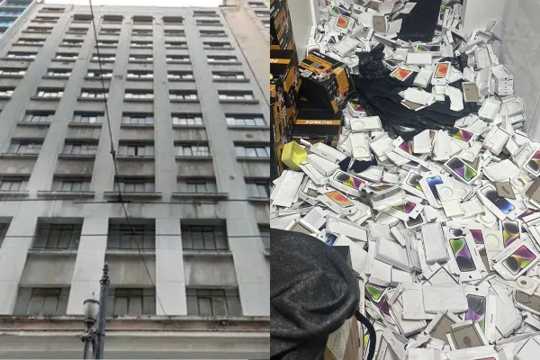 "Avalanche" de iPhone: PF faz ação em prédio com contrabando na Sé - Metrópoles