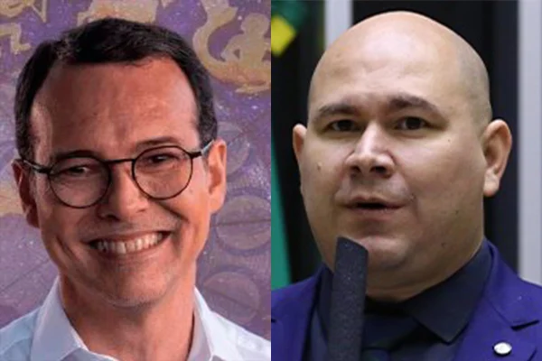 Imagem colorida dos candidatos Ludio e Abílio em Cuiabá