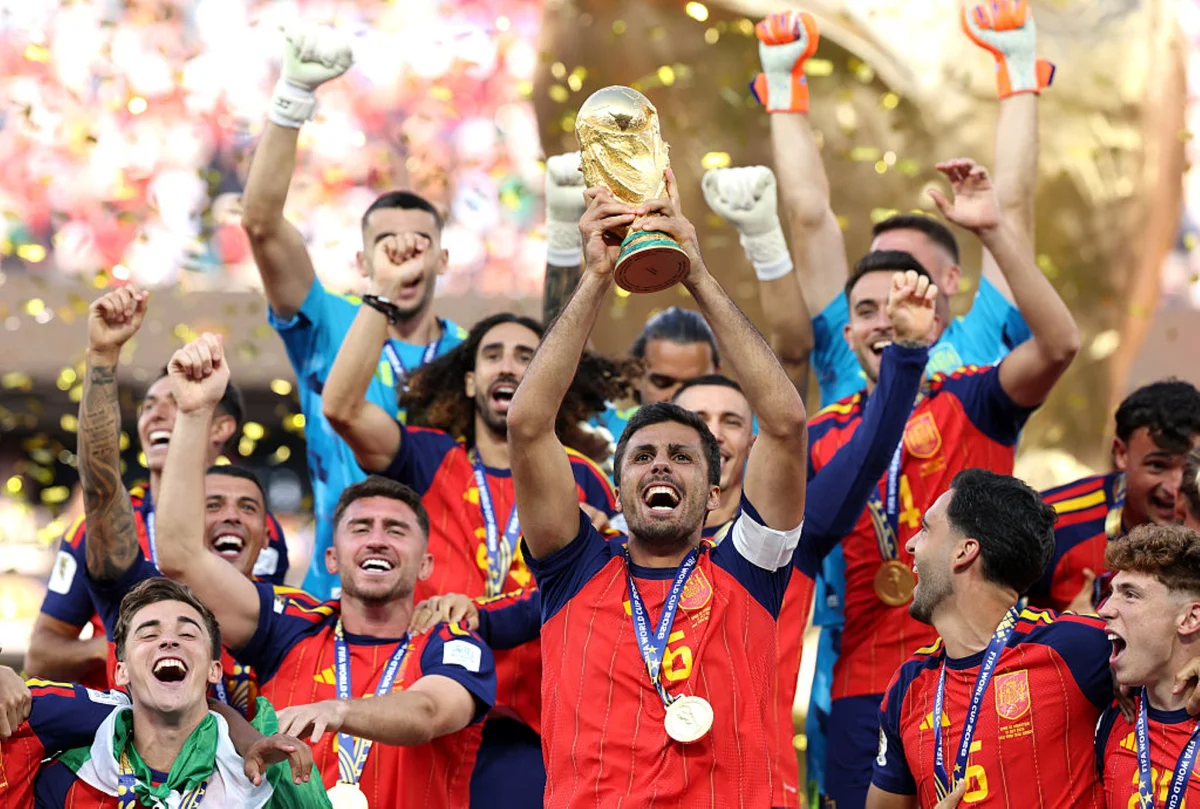 Rodri, capitão da Espanha, levantou a taça da Copa do Mundo Rodri, capitão da Espanha, levantou a taça da Copa do Mundo