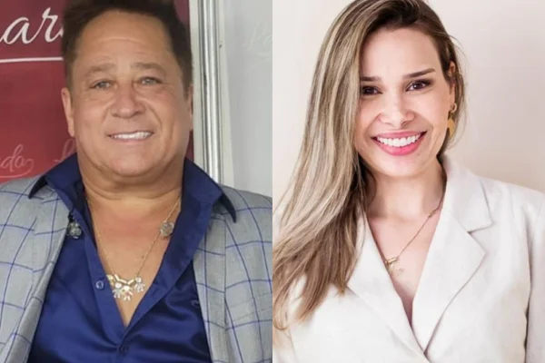 Montagem feita a partir de fotos das redes sociais de Leticia Alves e Leonardo - Metrópoles