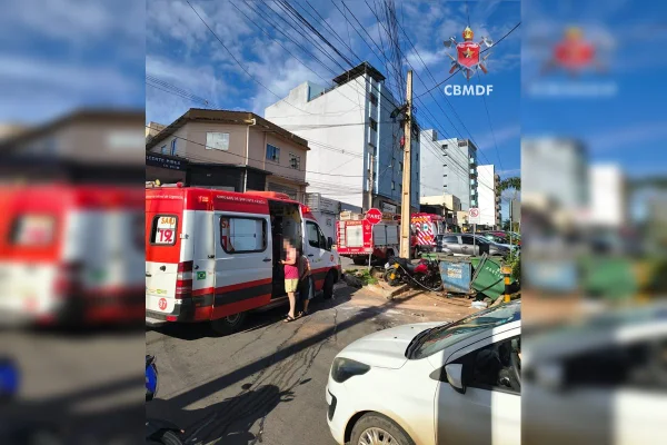 motociclista bate em contêiner
