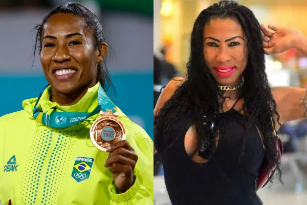 Imagem colorida de Inês Brasil e Ketleyn Quadros | olimpíadas | Metrópoles