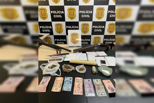 PCDF apreende armas, drogas e munição em residência no Sol Nascente