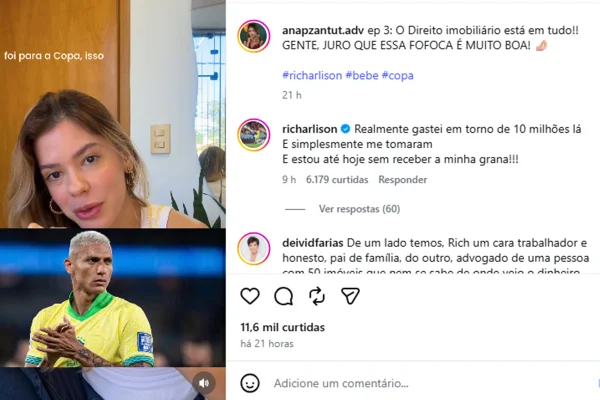 Richarlison desabafa sobre briga na Justiça envolvendo Flávio Bolsonaro - destaque galeria