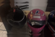 Capacetes apreendidos
