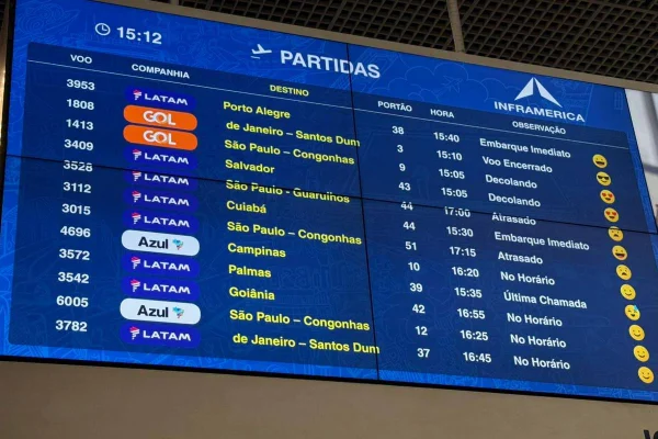 Aeroporto BSB, voo, São Paulo