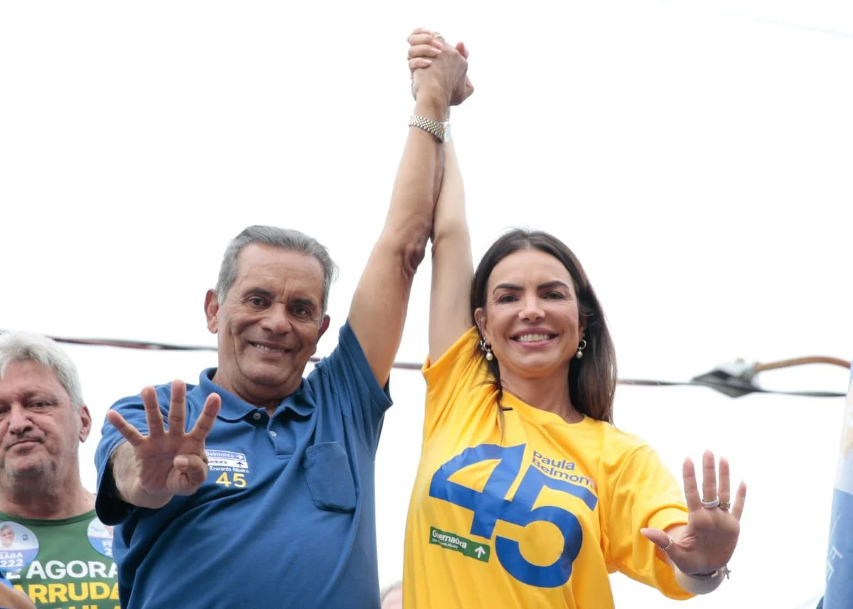 Paula Belmonte e o vice juiz Everardo Ribeiro Paula Belmonte e o vice juiz Everardo Ribeiro