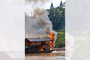 Imagens da operação da PF contra o garimpo ilegal no Rio Madeira (AM)