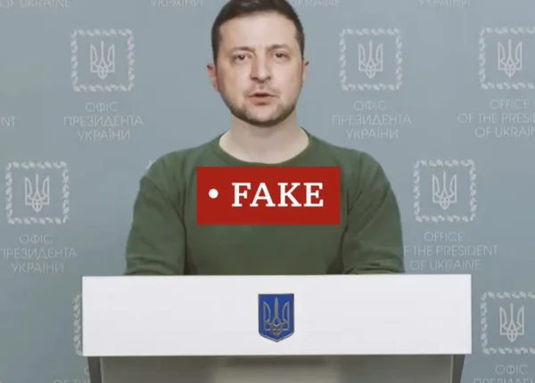 Hackers publicam vídeo com deepfake do presidente Zelensky pedindo para soldados deporem armas em site de TV ucraniana - Metrópoles
