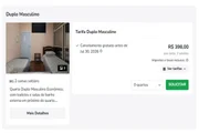 O turista tem até nove tipos de quartos, incluindo quartos privativos, compartilhados e opções divididas por gênero