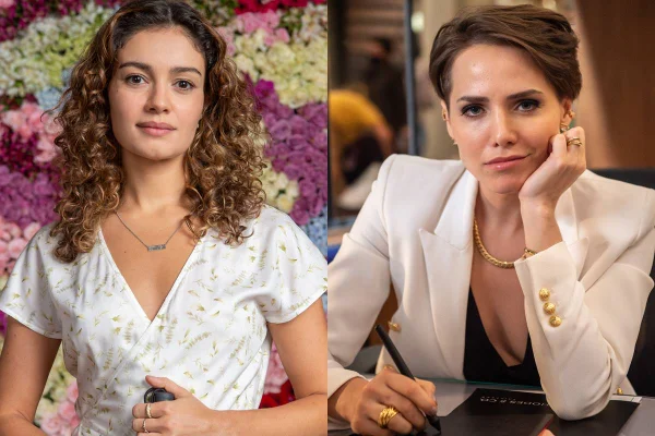 montagem com fotos de sophie charlotte e letícia colin em todas as flores - metrópoles